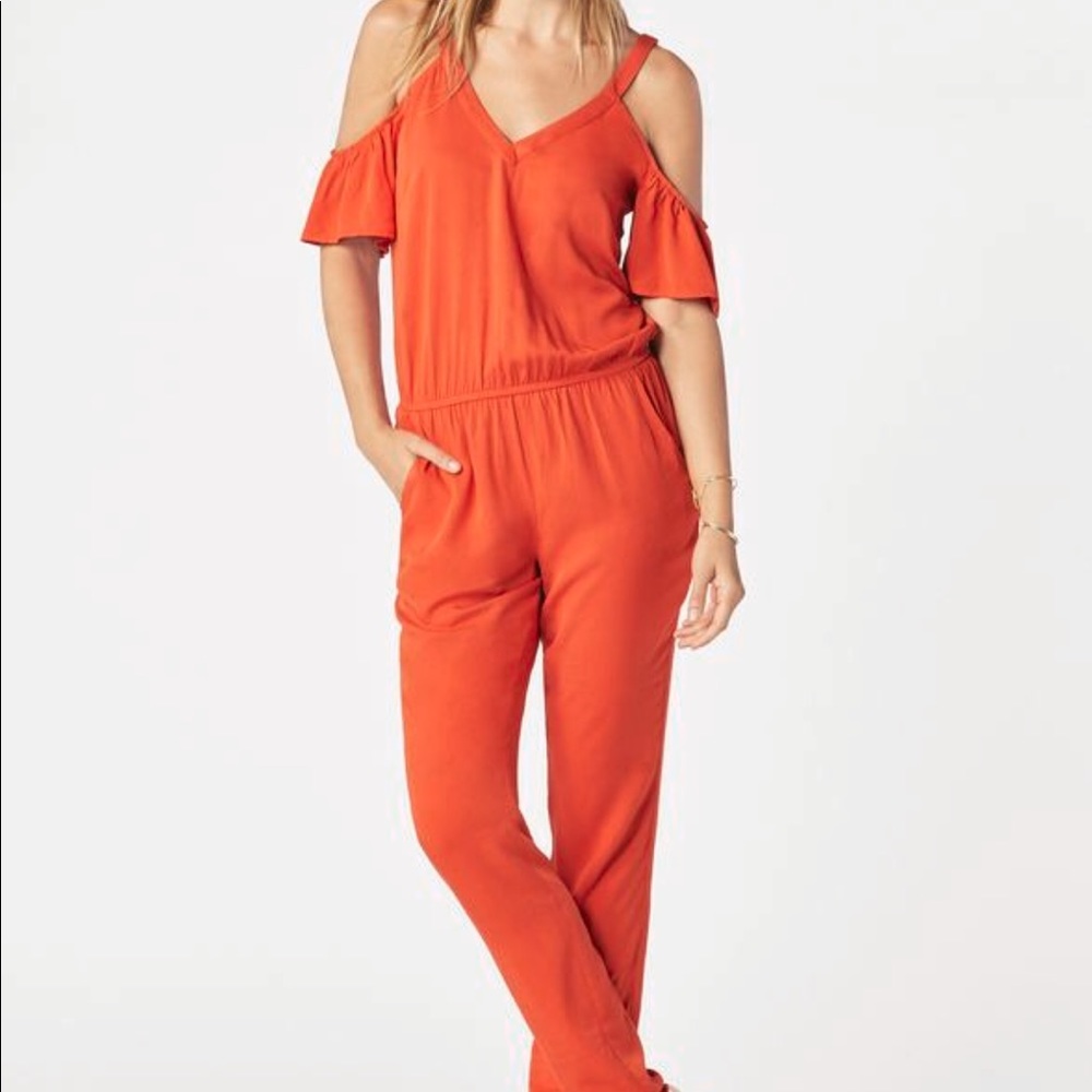 NWT JustFab orange romper